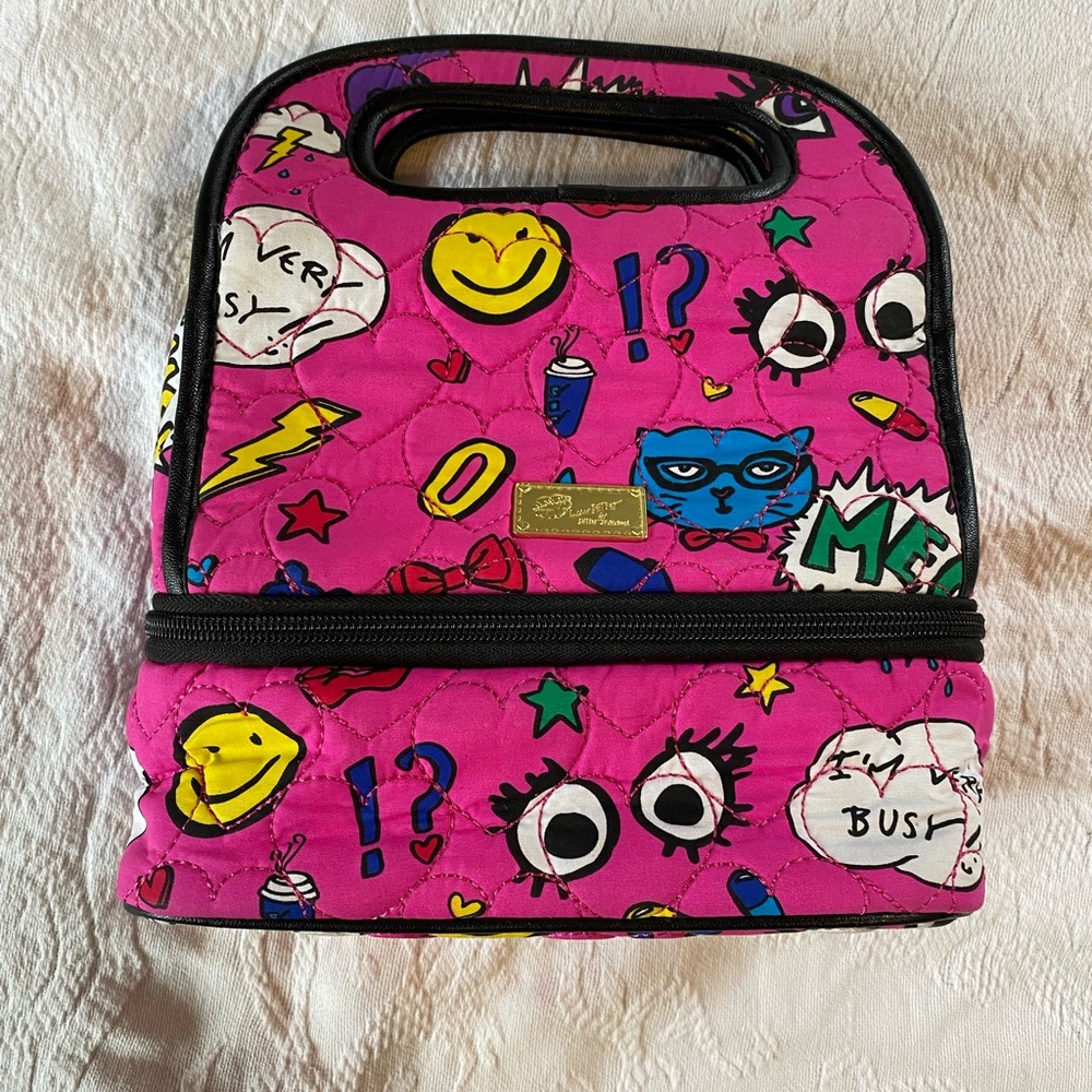 Betsy Johnson Lunch Box, Pink Pop Art